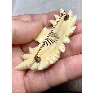 画像9: ビクトリア期アイボリーブローチ1880年イギリス