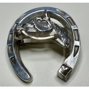 画像4: 馬の頭がムーブする馬蹄ブローチ