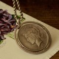 自由の女神像の銀貨☆コイン加工ペンダント