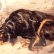 画像5: 眠るワンちゃんが愛らしい細密画のブローチ♪　犬 /9K・陶板/ ビクトリア期・イギリス/ゴードン・セッター